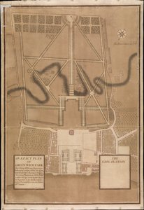 En exakt plan över Greenwich Park, ca 1700 (duk) av Henry Wise