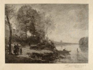 La Riviere a la Tour Lointaine av Henry Wolf
