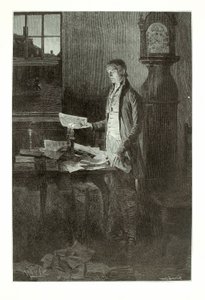 Thomas Jefferson, författar självständighetsförklaringen av Henry Wolf