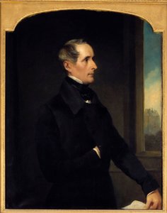 Porträtt av Alphonse de Lamartine (1790-1869) poet och politiker Målning av Henry Phillips (1820-1868) 1848 Sön. 1,17x0,9 m Paris,