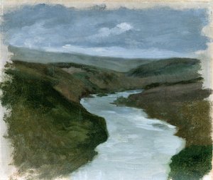 Landskap från floden Dnepr, ca 1878-89 av Henryk Hipolit Rodakowski
