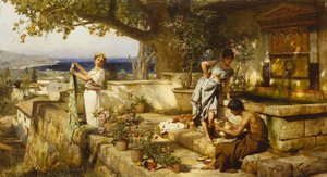 Vid brunnen,