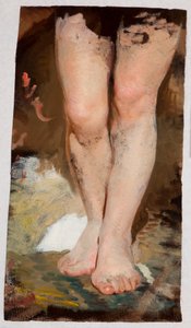 Studie av ben (Phryne) till målningen "Phryne på Poseidons fest i Eleusis" av Henryk Siemiradzki