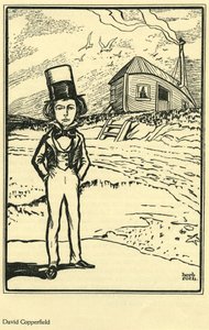 David Copperfield, från My Favorite Fiction Character av Thomas Boyd, i The Bookman av Herb Roth