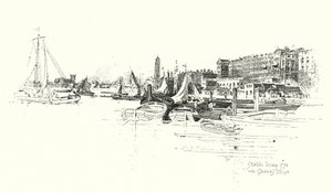 Adelphi Terrace, London av Herbert (after) Railton