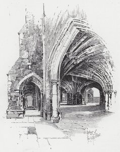 Arches of Crypt (gravyr) av Herbert (after) Railton