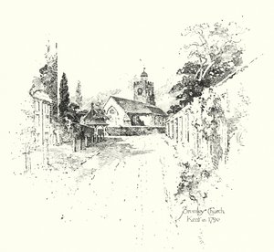 Bromley Chruch, Kent, 1790 (litho) av Herbert (after) Railton
