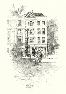 Crown and Anchor, hålls av Thomas Simpkin, The Strand, London (litho) av Herbert (after) Railton