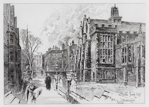 Middle Temple Hall and Fountain Court (gravyr)