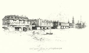 Old London Bridge, från St Olave