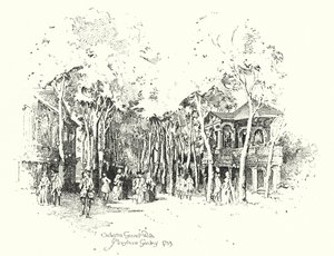 Orchestra Grand Walk, Marylebone Gardens av Herbert (after) Railton