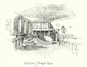 The Chapel, Newgate Prison, London (litho) av Herbert (after) Railton