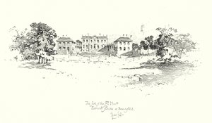Edmund Burkes säte, Beaconsfield (litho) av Herbert (after) Railton