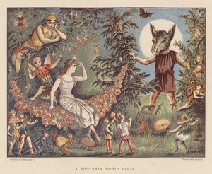 Shakespeare för unga: En midsommarnattsdröm (färglitografi)