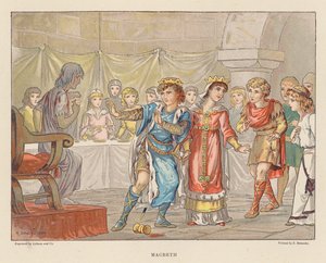 Shakespeare för unga: Macbeth (färglitografi)