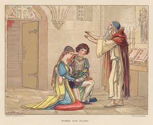 Shakespeare för unga: Romeo och Julia (färglitografi)