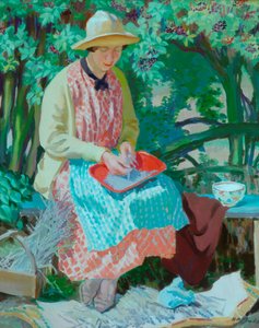 Lavendel (olja på duk) av Herbert Ashwin Budd