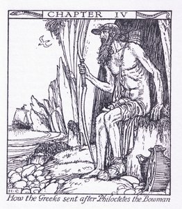 Hur grekerna skickade efter bågskytten Philoctetes av Herbert Cole