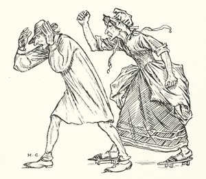 Herr och fru Vinäger (gravyr) av Herbert Cole