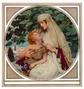 A Morning in Galilee (färg litho) av Herbert Gustave (after) Schmalz