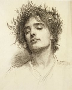 Figur med en lagerkrans av Herbert James Draper