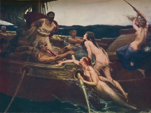 Ulysses och sirenerna, 1909, c1950. av Herbert James Draper