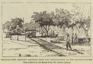 Ismailia, New Military Railroad från landningsstadiet till järnvägsstationen
