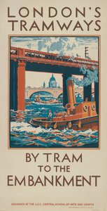 Med spårvagn till banvallen, 1924