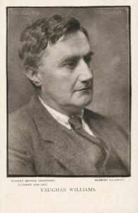 Ralph Vaughan Williams, musikalisk kompositör (s/v foto) av Herbert Lambert