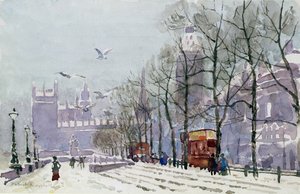 A Winters Day, Westminster (wc) av Herbert Menzies Marshall
