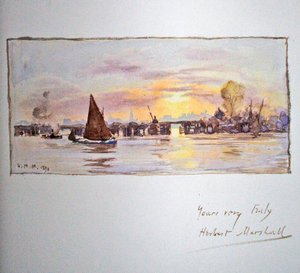 Solnedgång på Themsen av Herbert Menzies Marshall