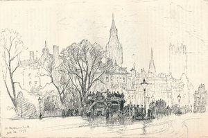 Whitehall, c1893 av Herbert Menzies Marshall