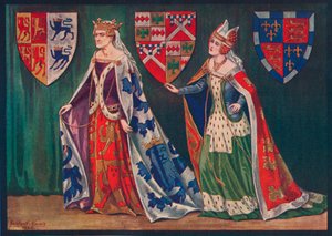 Margaret, prinsessan av Wales, 1410. Joice, Lady Tiptoft, 1460, 1926 av Herbert Norris