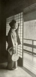 En studie av Shoji, 1910. av Herbert Ponting