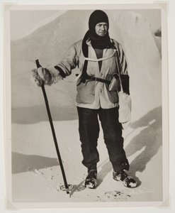 Kapten Scott (1868-1912) under Terra Nova-expeditionen (1910-13) till Sydpolen (bromidtryck) av Herbert Ponting