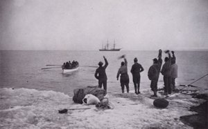 Lämnad kvar i Victoria Land (s/v foto) av Herbert Ponting