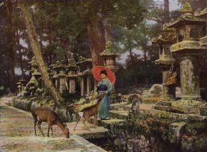 Nara, hjärtat av gamla Japan (foto) av Herbert Ponting