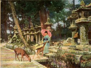 Nara, hjärtat av det gamla Japan, 1910.