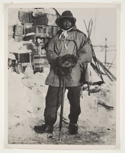Underofficer Evans under Terra Nova-expeditionen (1910-13) till Sydpolen (bromidtryck) av Herbert Ponting