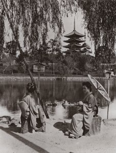 Kobukuji-pagoden (s/v foto) av Herbert Ponting