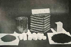 The Polar Partys Sledging Ranson Pemmican, kex, smör, kakao, socker och te, 1911, 1913 av Herbert Ponting