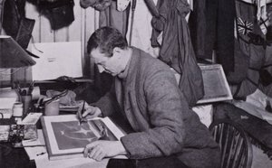 "Till Wilson, som artist, fanns det kompensationer" (s/v foto) av Herbert Ponting