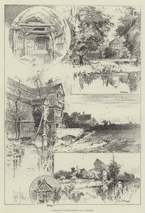 Skisser av Little Moreton Hall, Cheshire