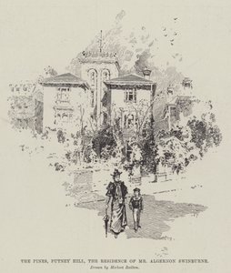 The Pines, Putney Hill, Algernon Swinburnes bostad av Herbert Railton