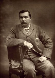 Porträtt av Sir Arthur Conan Doyle 1859-1930, 1893.