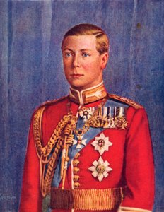 Edward VIII, illustration från "His Majesty King Edward VIII", publicerad 1936 av Herbert Vandyk