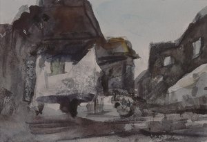 En grupp hus av Hercules Brabazon Brabazon
