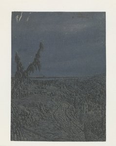 Landskap med en platå, en flod i fjärran av Hercules Segers