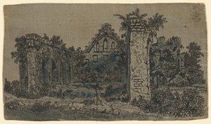 Ruinerna av klostret Rijnsburg: liten version