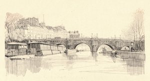 Pont Neuf sett från slussarna, 1915
